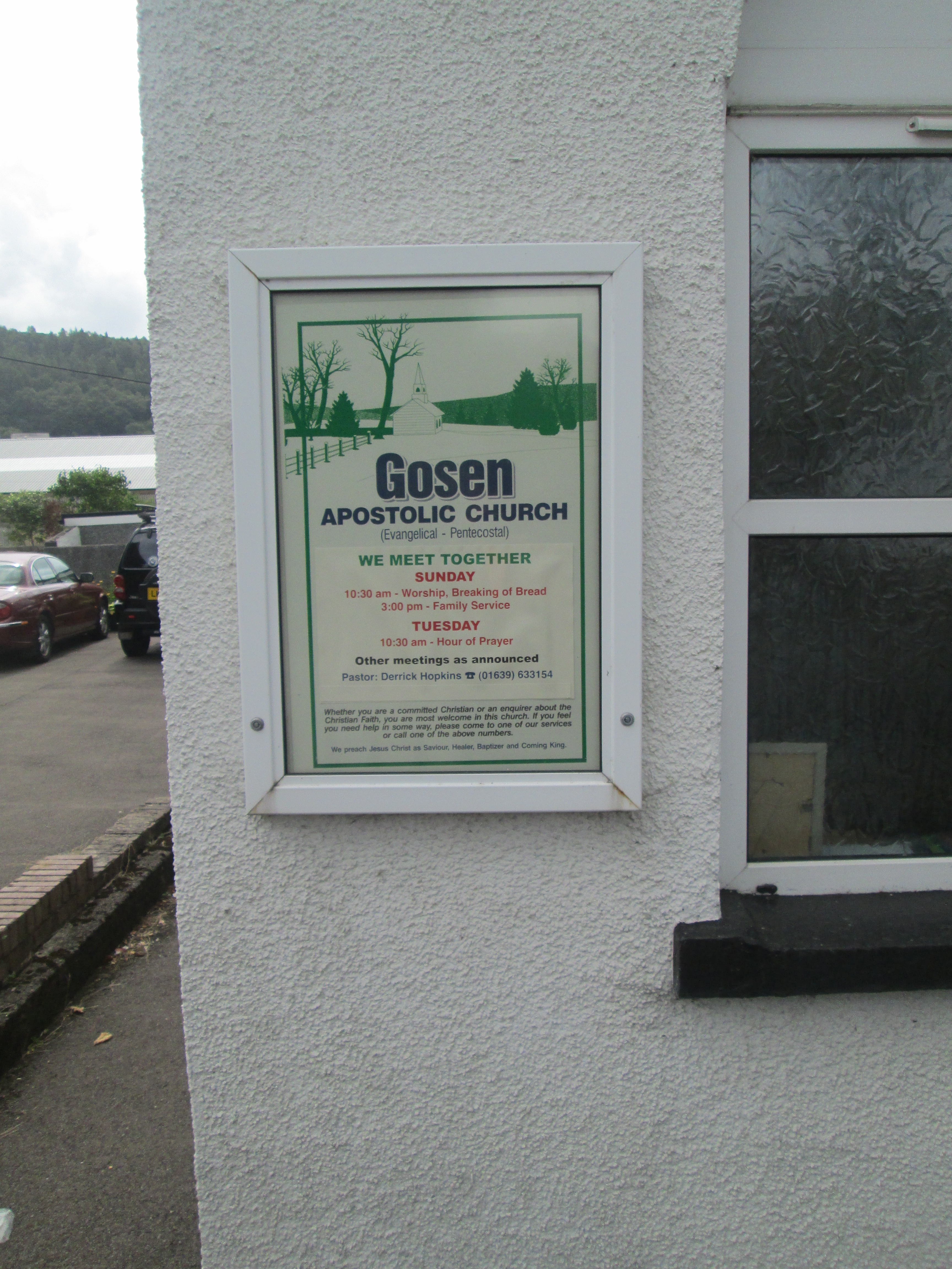 Gosen Apostolic Church, Pontardawe, taken July 2019